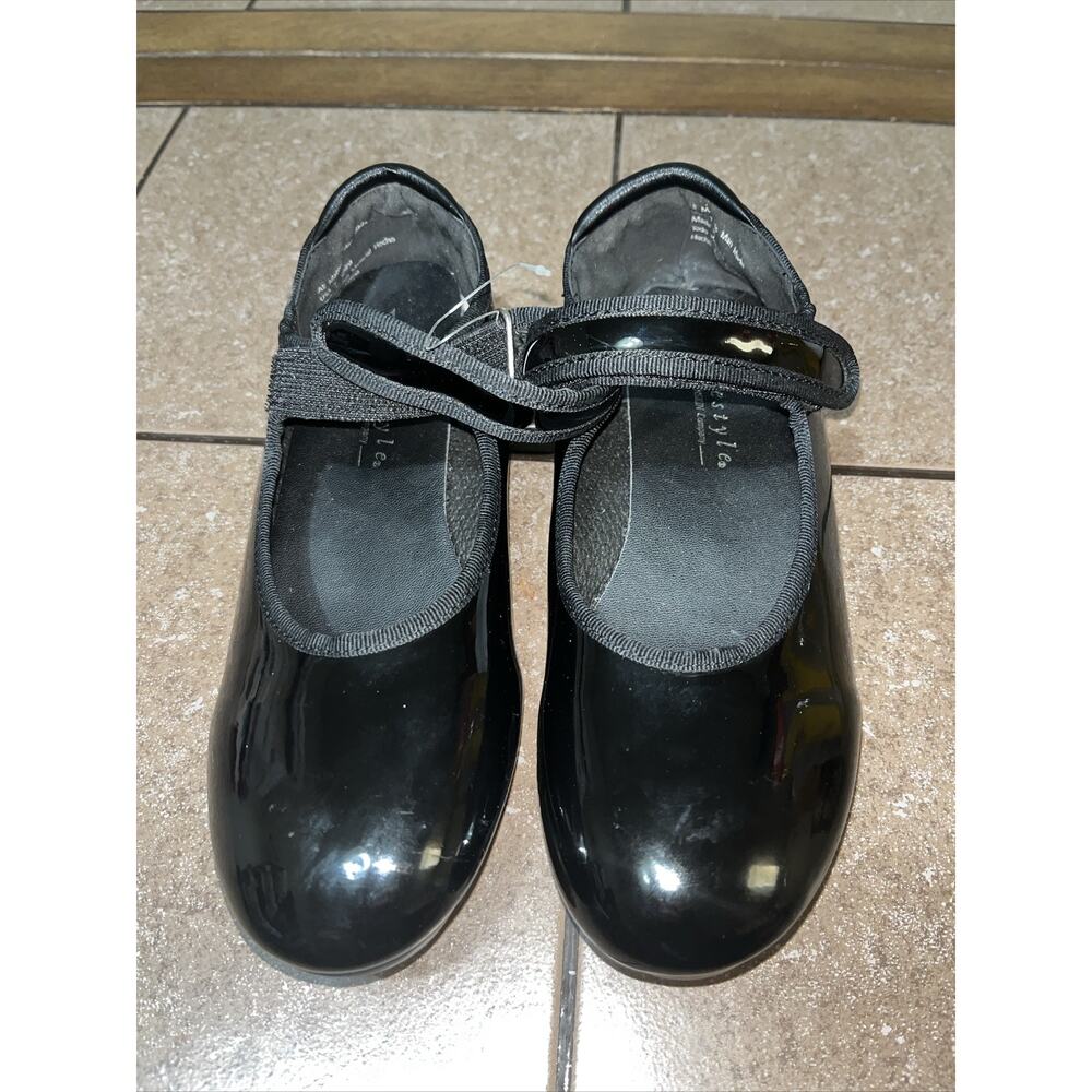 Girls Black Freestyle Tap Shoes Size 1